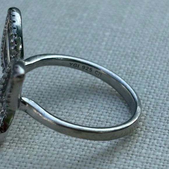 Sterling Silver Sparkling Butterfly Ring - Picture 5 of 6